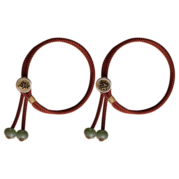 2st handgjorda vävda strängarmband | Tråd av bomullsknut
