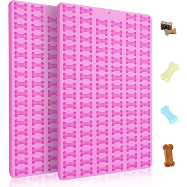 Silikonform för hundben, 2 st miniformar för hundgodis, 212 håls gummibjörnsform i non-stick för choklad, fondant, godis