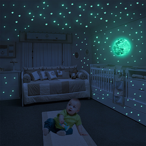 Glow in the Dark Stars för tak, lysande stjärnor för tak