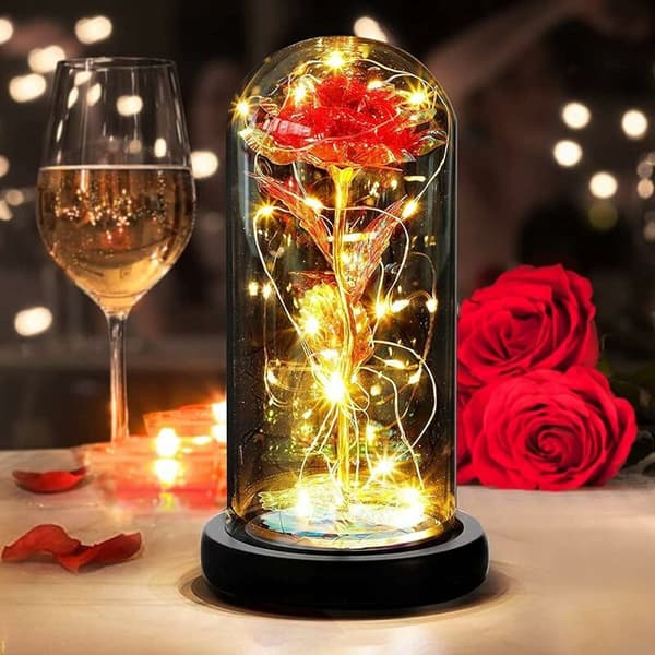 Evighedsrose i glasklokke, Evighedsrose, Galaxy Rose Glas Dome Arti