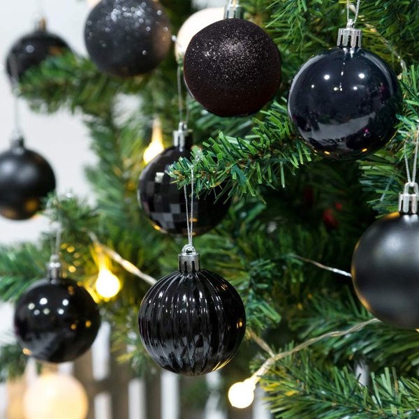 Christmas Balls Ornaments, 34PCS Christmas Ball Set 4cm/1.57in