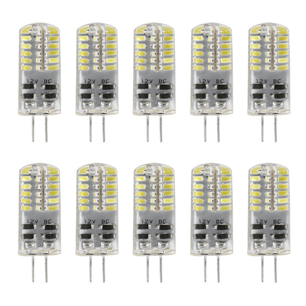 10 st G4 DC12V 3014 LED-pärlor Kristall Hemljus Lampor Glödlampa