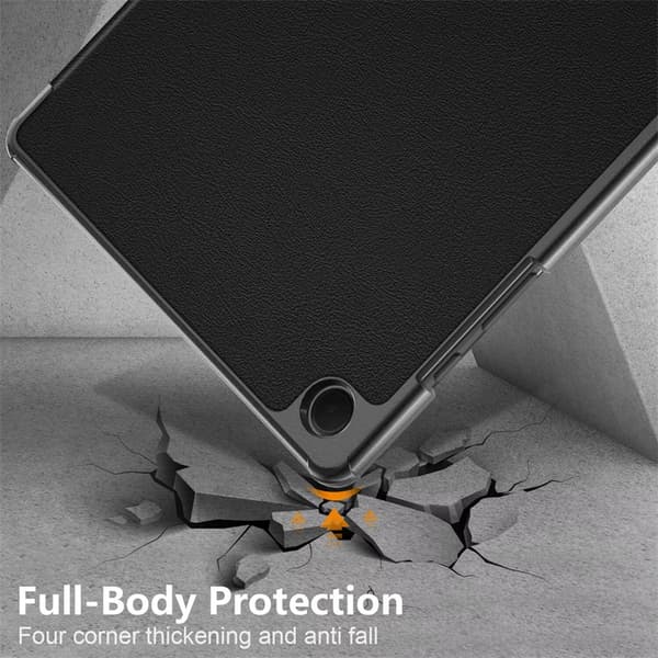 Tri-fold PU-läderfodral för surfplatta kompatibelt med 2022 TAB S8 PLUS, S7 FE och 2021 S7 Plus 12.4