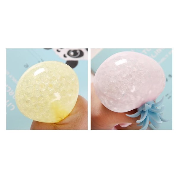 Fidget Toys sensorisk leksaker tryck boll  Ananas Frukt CE Godkänd Yellow Gul Rosa
