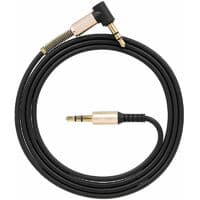 3,5 mm lydkabel jack hann til hann 90 graders rett vinkel stereo
