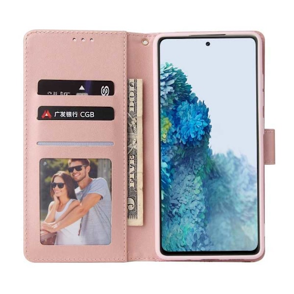 Samsung S20 FE (2020 & 2022) Trendigt Plånboksfodral Sparkle 4-FACK Rosa Rosa