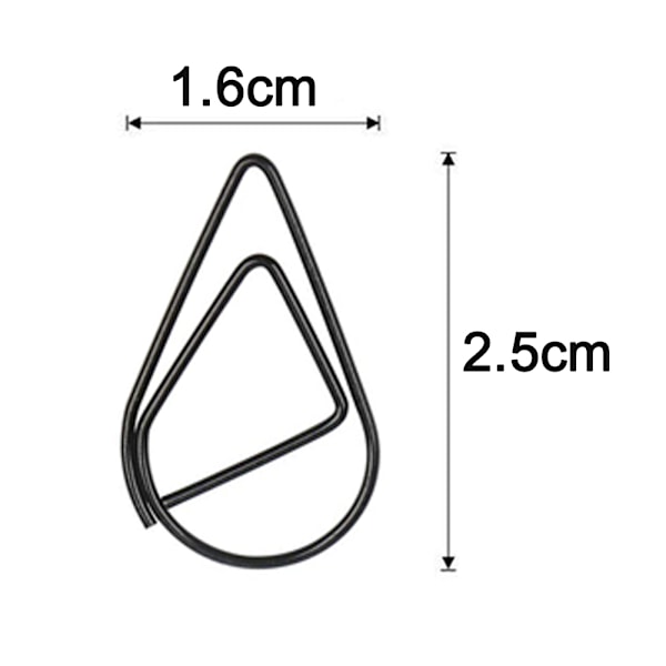 Gemklämmor släta silver, 100-pack gemklämmor stora 2 tum,