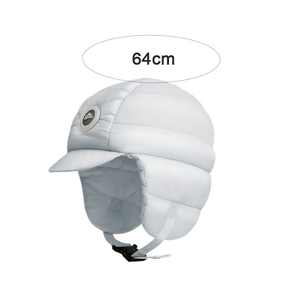 Dam Varm Öronlapps Vintermössa Utomhus Vintermössa, Varm Trappermössa Öronlappar Vintermössa light gray