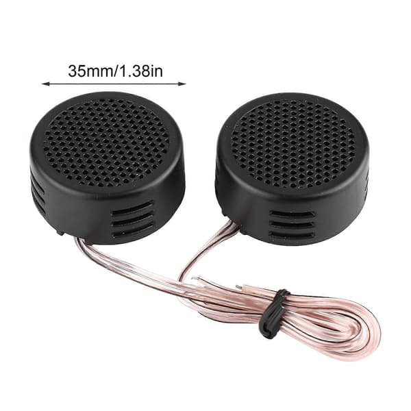 Sort 12V 500W Mini Bilhøjttaler Audio Tweeter 35mm 98dB Højttaler Bilhøjttaler