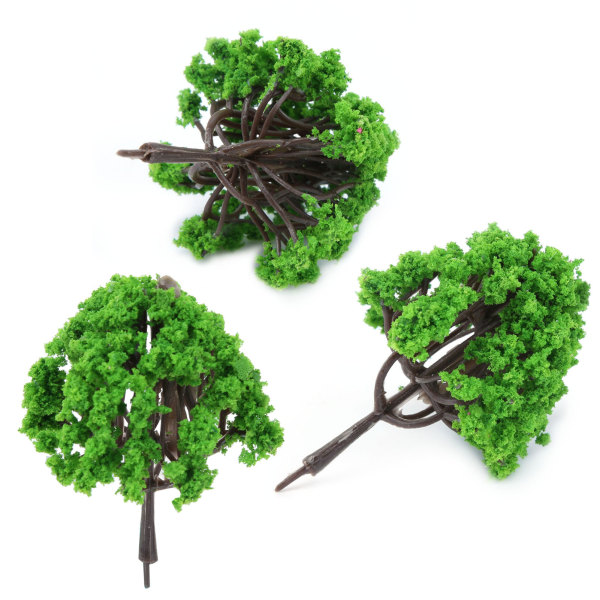 3PCS Miniatyrträd Prydnad Sukkulenta Mikro Landskap Växter