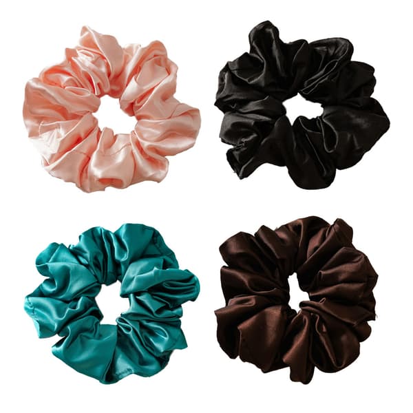 4 stk. Scrunchies Hårelastikker til Kvinder Dekorationer Hestehalehår