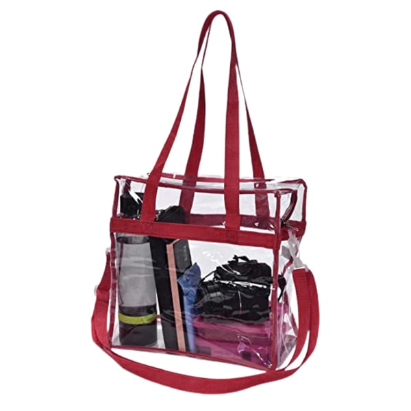 pvc transparent tote bag handväska simväska budväska