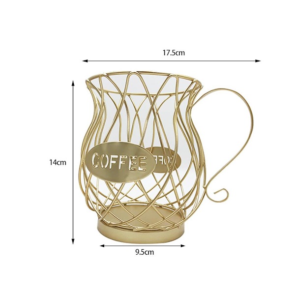 Kaffe Kapselhållare Kaffe Förvaring Karusellhållare Metallkopp