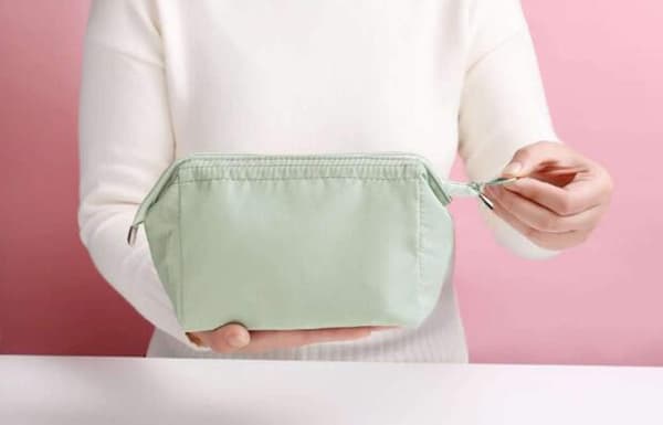 Lille foldbar kompakt toilettaske, makeuptaske, japansk stil C