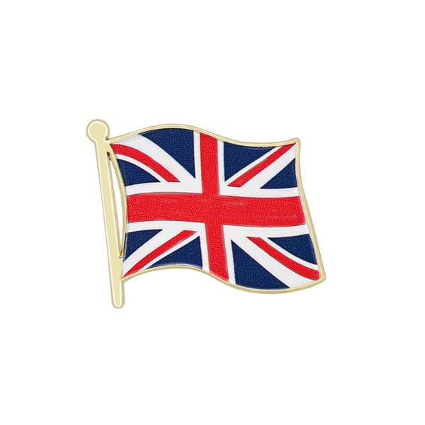 3 kappaleen Britannian lipun rintaneulasetti