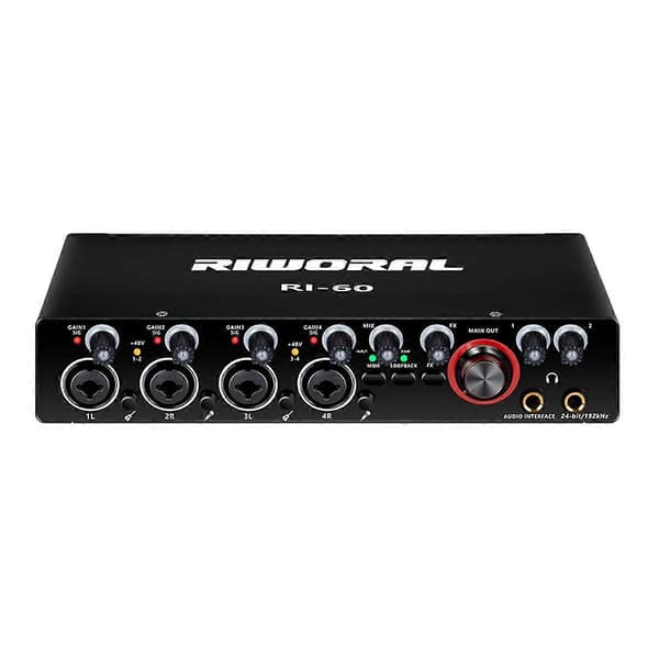 RI-60 USB lydkort Profesjonell 4-kanals digital lydmiksing USB eksternt lydkort for datamaskin for lydopptak