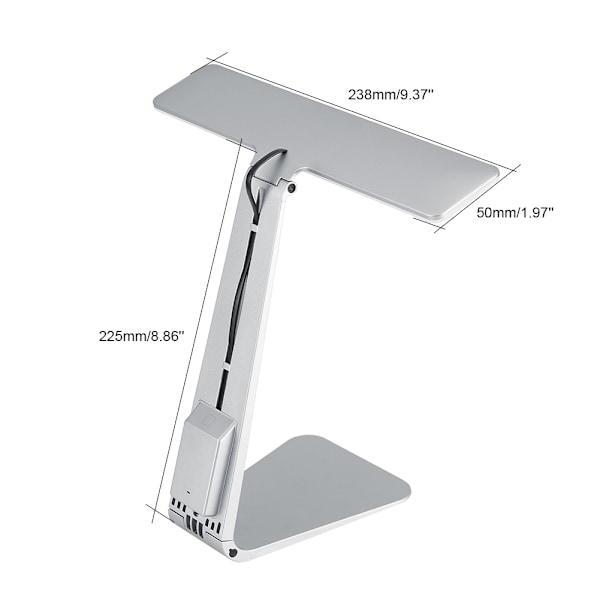 USB-fällbar bordslampa med touchsensor LED-nattlampa för ögon