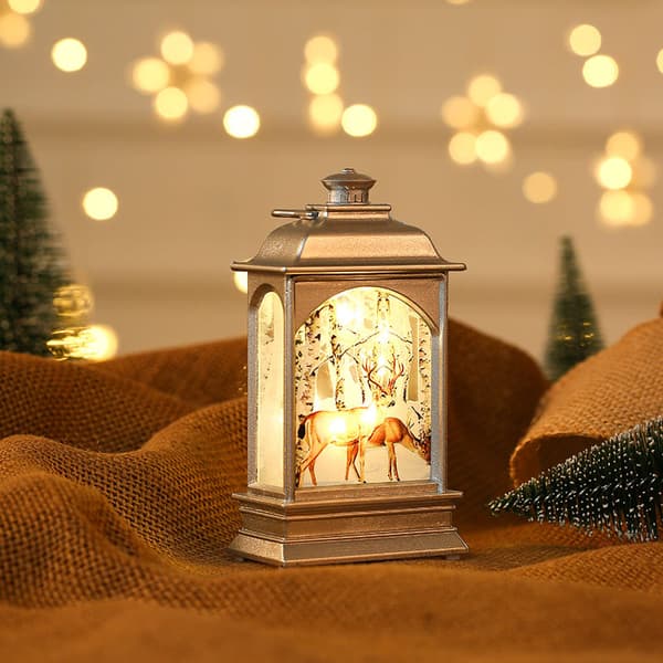 Jullykta med glitter, juldekoration för hemmet silver