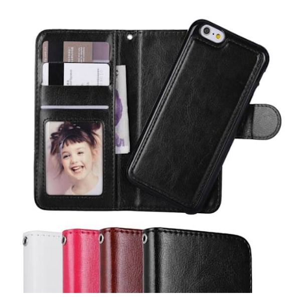 iPhone 7/8/SE (2020/2022) Fodral / Magnet Skal 2 in 1 - Brun Brown Brun Svart