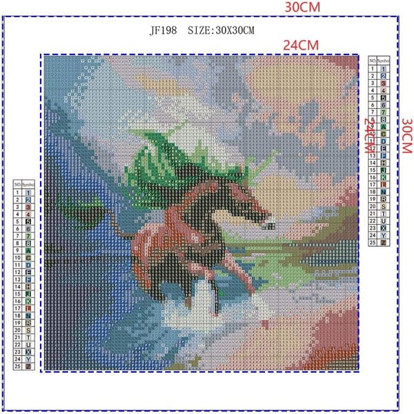 Unicorn 5D diamantmålningskit, djurmålningskonst för hemvägg