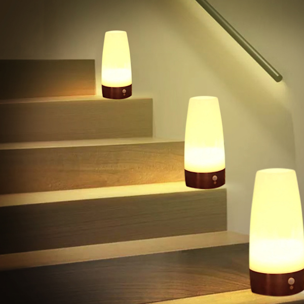 Smart trådlös rörelsesensor nattlampa batteridriven lampa