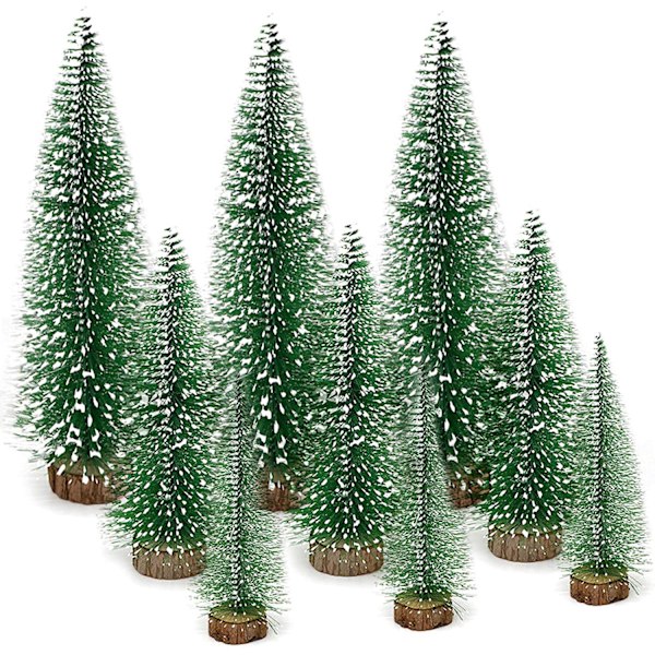 Mini Weihnachtsbaum Künstlicher, 9 Stück Mini Tannenbaum