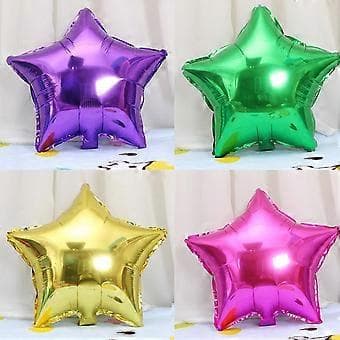 26 STK Stjerneformet Aluminiumfolie Ballon