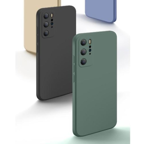 Huawei P40 Pro Skal - Mikrofiber Silikon Ljusgrön Ljusgrön