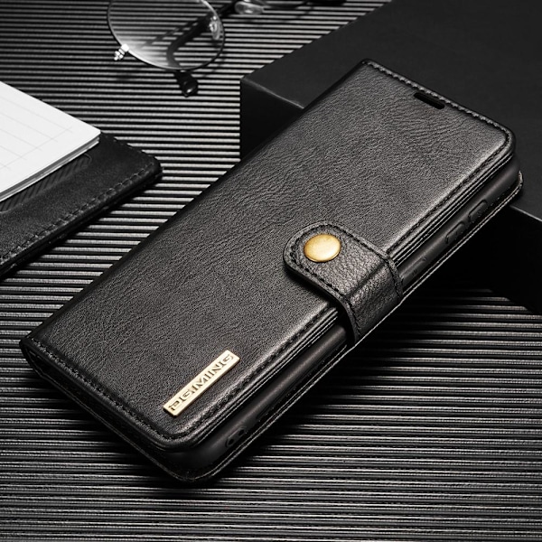 Samsung Galaxy S21 Plus - DG.MING 2in1 Magnet Fodral - Svart Black Svart