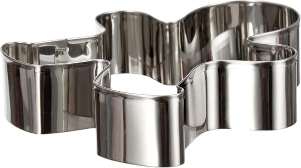 6,3*5*1,7 cm, 1 stk. pepperkakemannform, aluminium Al