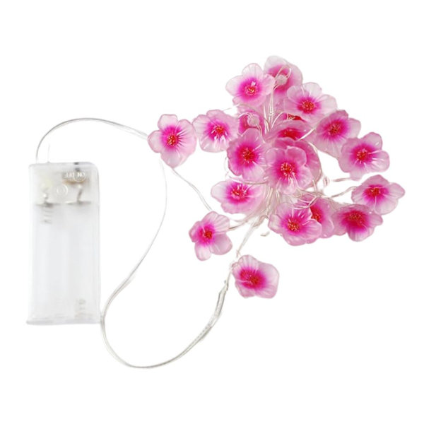 Körsbärsblommor Ljusslingor Vattentät LED Blomsterslinga