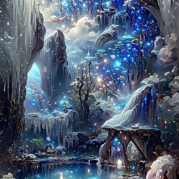 30x40cm “Mystical Realm” Diamantmaleri Sæt - DW807