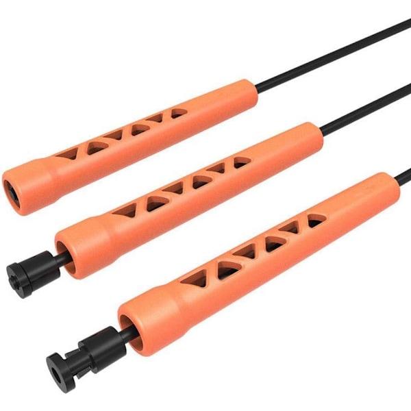 Hopprep Justerbart Trasselfritt PVC Hopprep Aerobisk Träning Fitness Träning Workout - Svart Black