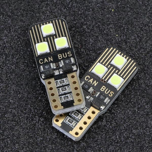 T10 3030 12V LED-lamppu auton LED-välysvalot polttimo valkoinen lukuvalo