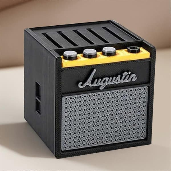 Gitarrplektrumhållare Plektrumhållare Gitarrförstärkare Högtalarplektrumhållare Retro Gitarrförstärkarmodell för Musiker Gitarrspelare