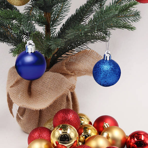 Christmas Balls Ornaments, 24 Pack Shatterproof Festive Wedding