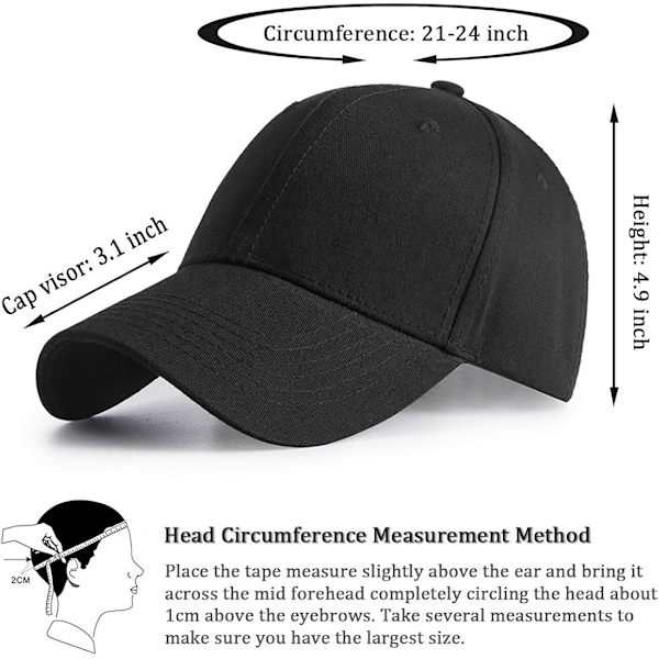 Justerbar Basebollkeps Golfhatt Motorcykel Truckerkeps Strapback