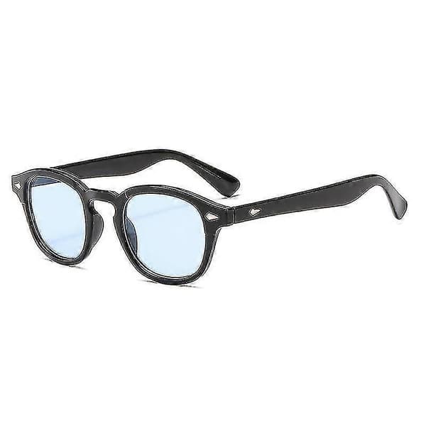 Dww-ovale Retro Solbriller for Menn Kvinner Pirate Kaptein Johnny Depp Stil Linse