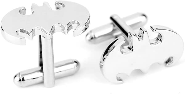 Kollektion Silver Fladdermus Manschettknapp Herr Klassiska Formella Tillfällen Manschettknappar