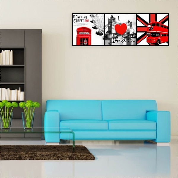 Bro gatan Scenery Canvas Wall Art Målning Tryckt Bild