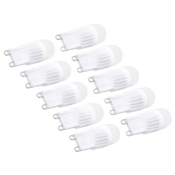 10 st G9-lampa dimbar 2W 500lm G9 LED-lampa 30W halogenekvivalent för kristallkrona taklampa vägglampa 220V