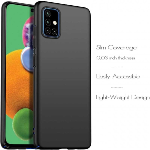 Samsung A71 Ultratunt Mattsvart Skal Basic V2 Svart