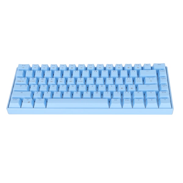 Mekaniskt tangentbord 82 tangenter RGB Tre lägen Stödjer Trådlöst 2.4G BT3.0 Ergonomiskt 1800mAh Batteri Trådbundet Tangentbord Blå Brytare