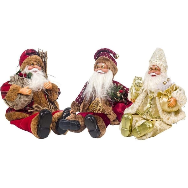 Weihnachtsmann Sitzende Puppe, Stoff Weihnachtspuppe Puppe des