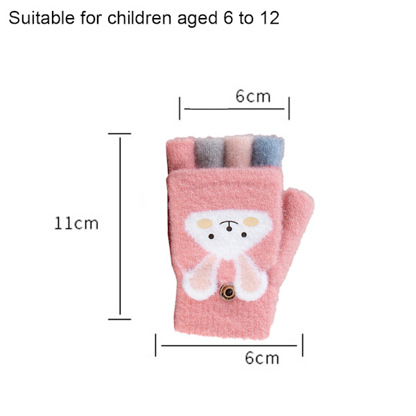 Vinterhandsker til børn Varme handsker til børn Babyvanter Pink