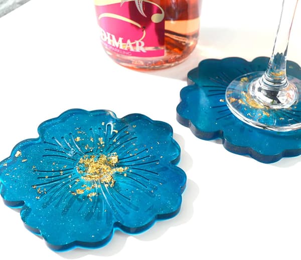 Silikoneform Epoxyharpiksbakke, Uregelmæssig Blomster Epoxyharpiksform