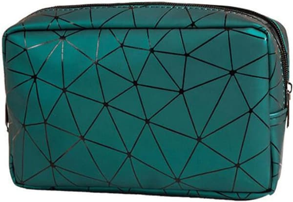 Toalettmappe, dobbeltlags kosmetikkveske laminert solid holdbar