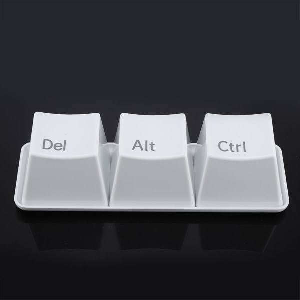 3 st/set Nyhet Tangentbord Kopp Ctrl Alt Del Knapp Koppar med