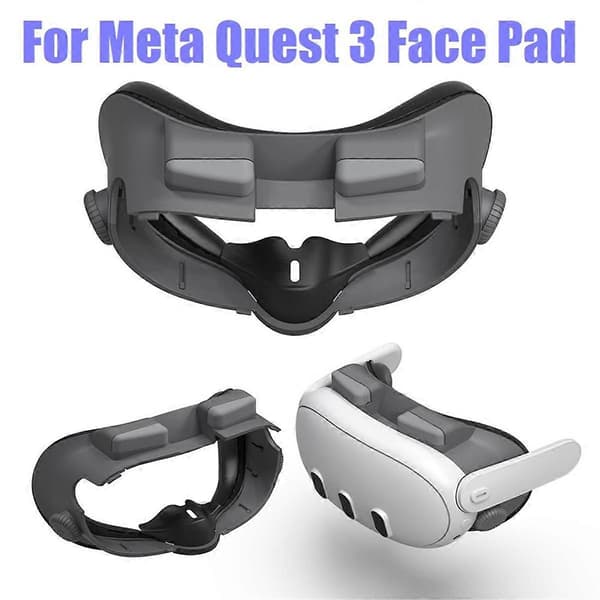 Til 3 Face Pad X3 Luftvarmeafledning Åndbar Ventilation Ansigtsdækken til Quest 3