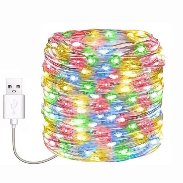 LED-ljusslinga USB-driven koppartrådsljusslinga
